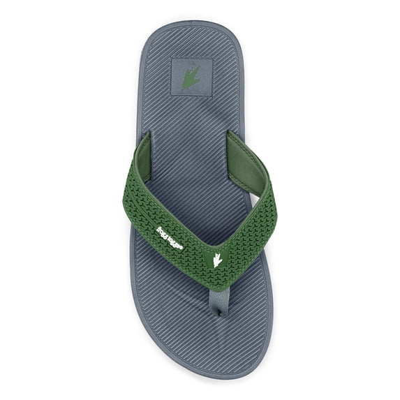 Frogg Toggs Flipped Out Sandals for Men, EVA Cushioned Flip Flops with Firm Grip Design, Forest Green, Size 9