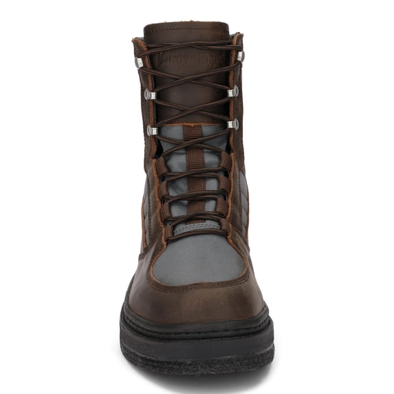 Frogg Toggs Fusion Cleated Wading Boots for Men, Waterproof Leather Ankle Boots with Speed Lacing, Slate, Size 13