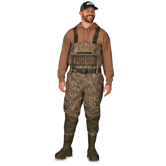 frogg toggs Grand Refuge 3.0 Breathable Insulated Chest Waders, 1,200 Gram Mossy Oak Bottomland 10 Regular