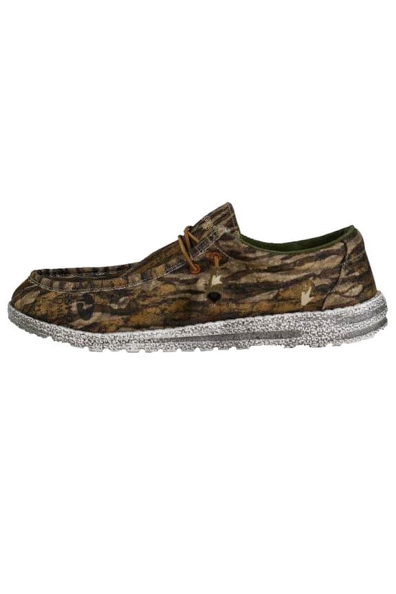 Men's Java 2.0 Non-Waterproof Boat Shoes for Men, Elastic Lace Slip-On Shoes, MO Bottomland, Size 12
