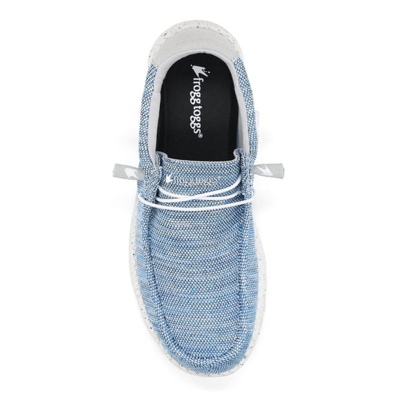 Frogg Toggs Men's Java 2.0 Non-Waterproof Boat Shoes for Men, Elastic Lace Slip-On Shoes, Ocean Blue, Size 12