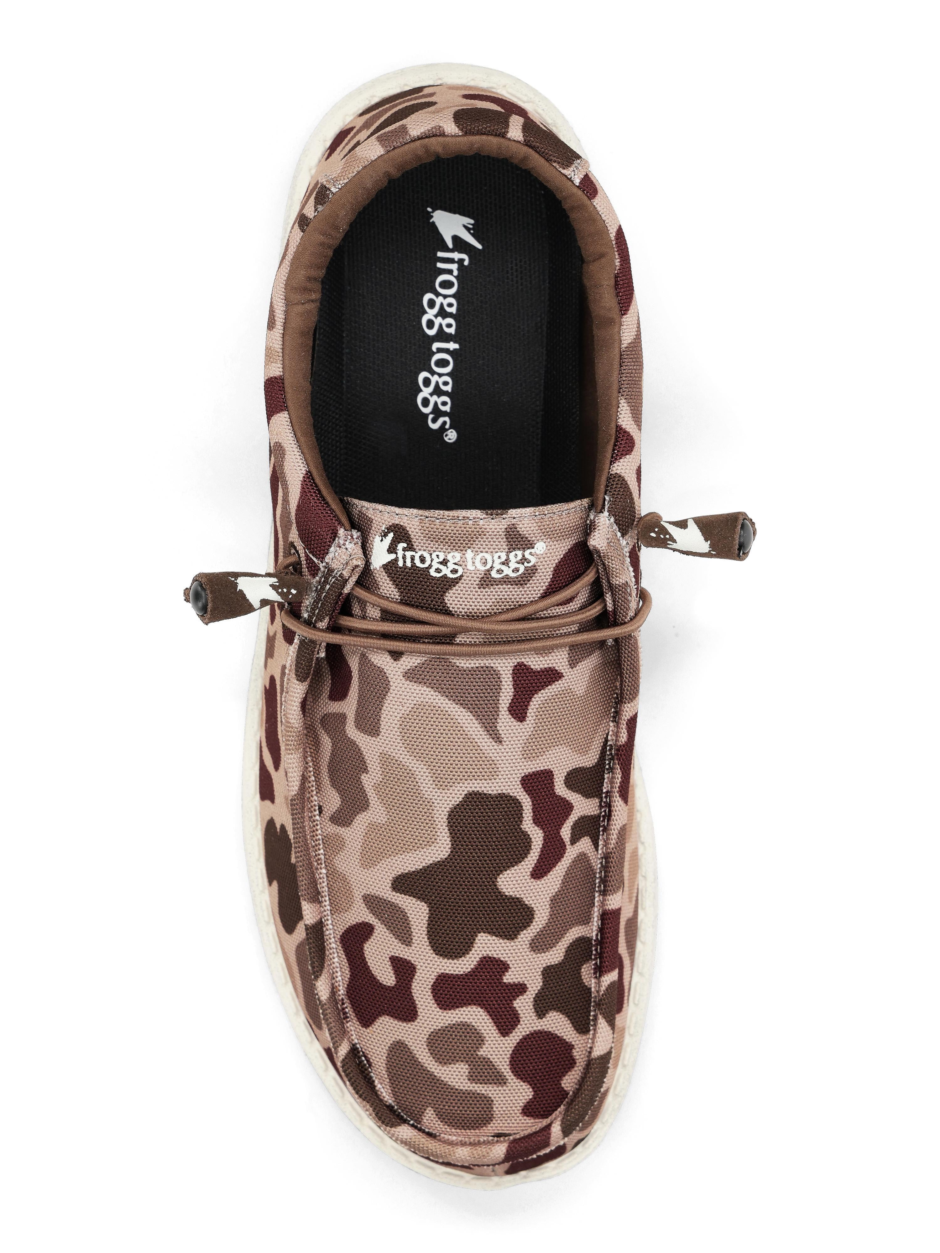 Size 9  Men\'s Frogg Toggs Brown Camo Slip-On Loafers Amazon.com: FROGG TOGGS Roscoe Slip-On Camo Shoes, Mossy Oak  main image 2