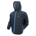 thumbnail image 1 of Frogg Toggs Men's Java Toadz 2.5 Rain Jacket, Black/Electric Blue Zips, Size Small, 1 of 7