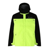 Frogg Toggs Men's Pilot ll Cruiser Jacket | Black / HiVis Green | Size SM