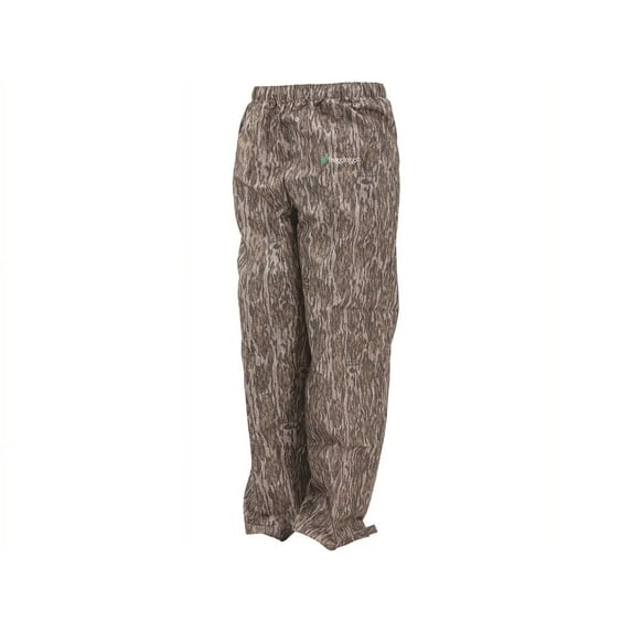 Frogg Toggs Classic Pro Action Rain Pants, Waterproof Pants for Men with Ankle Band, Mossy Oak Bottomland, Medium