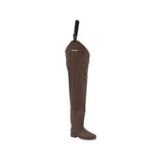 Frogg Toggs Rana PVC Lug Sole Hip Wader for Men, Waterproof Fishing Gear, Brown, Size 10