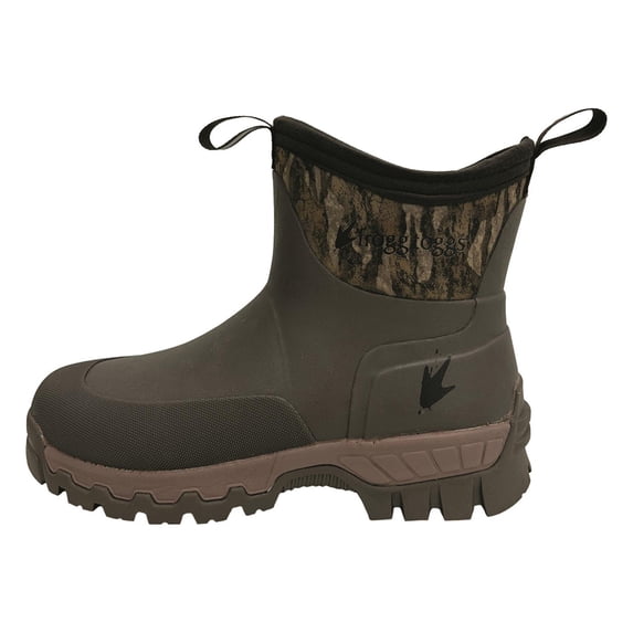 frogg toggs Men's Ridge Buster Ankle Rubber Boot Mossy Oak Bottomland 8D (Medium)