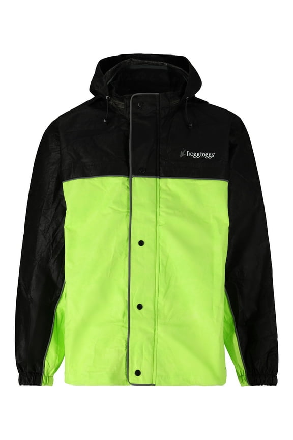 Men's Road Toad Reflective Jacket | Lime / Black with Frogg Eyzz | Size 2X