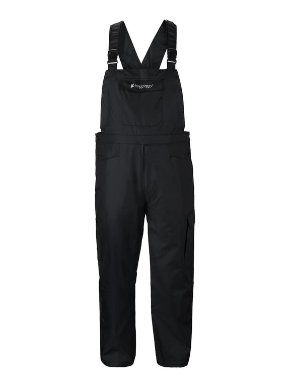 Men's StormWatch Bib, Waterproof Pants with Chest Portion & Suspenders, Black, 3XL