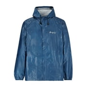 Frogg Toggs Ultra-Lite 2 Waterproof Jacket with Adjustable Hood, Hooded Rain Gear for Men, Blue, Medium