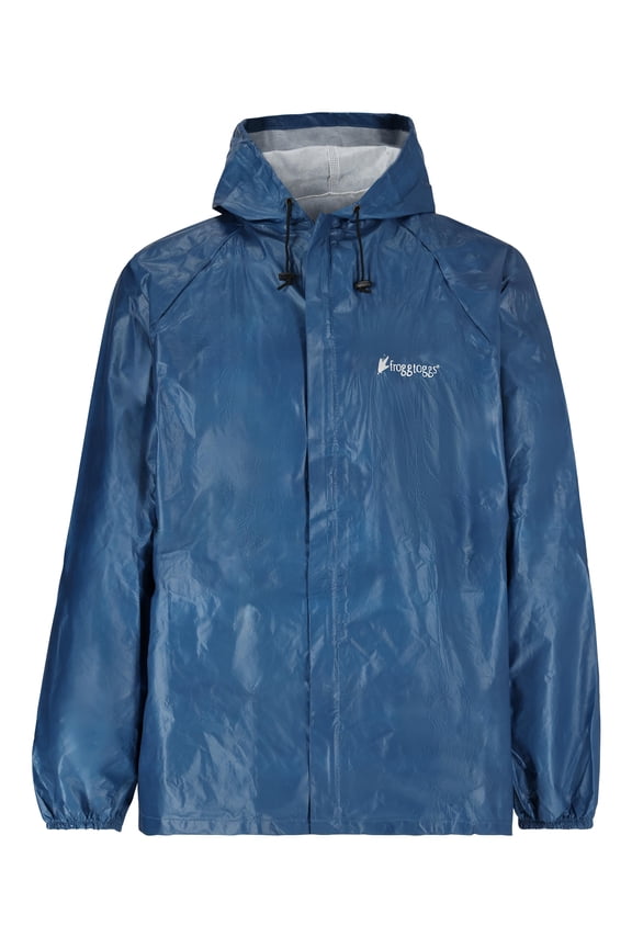 Ultra-Lite 2 Waterproof Jacket with Adjustable Hood, Hooded Rain Gear for Men, Blue, Medium