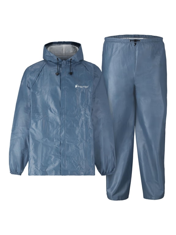 Ultra-Lite2 Rain Suit for Men, Lightweight Waterproof Pants and Jacket, Blue, 2X