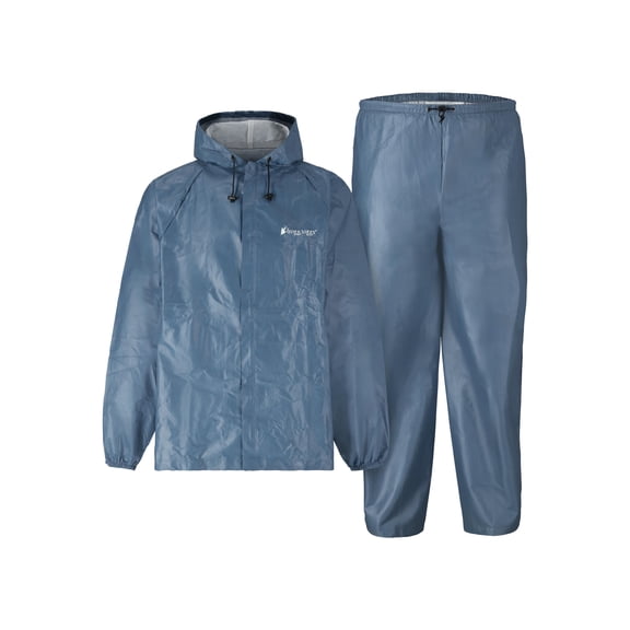 Frogg Toggs Ultra-Lite2 Rain Suit for Men, Lightweight Waterproof Pants and Jacket, Blue, Small