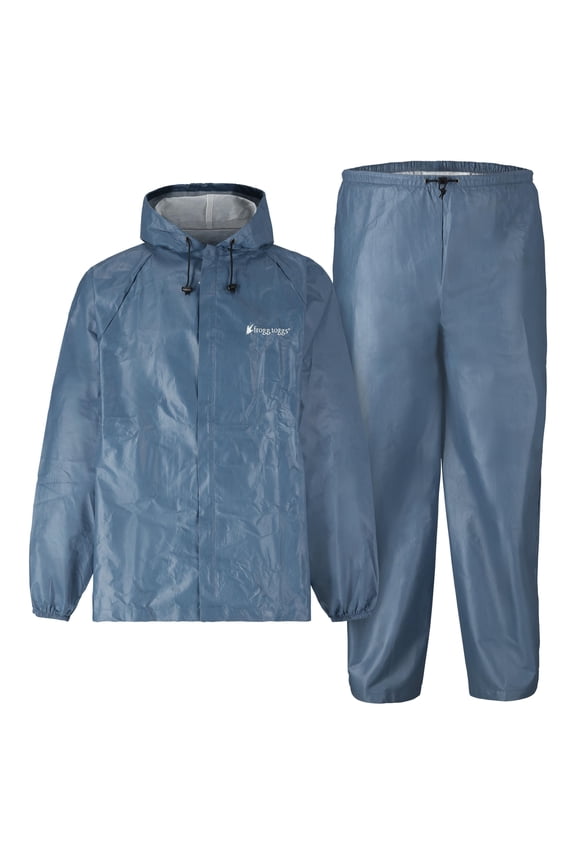 Ultra-Lite2 Rain Suit for Men, Lightweight Waterproof Pants and Jacket, Blue, Small