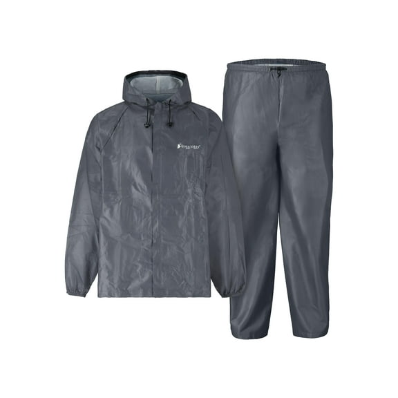 Frogg Toggs Ultra-Lite2 Rain Suit for Men, Lightweight Waterproof Pants and Jacket, Carbon Black, 2X
