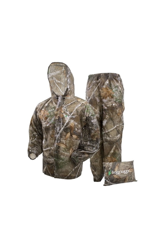 Ultra-Lite2 Rain Suit for Men, Lightweight Waterproof Pants and Jacket, Realtree Edge, 2X