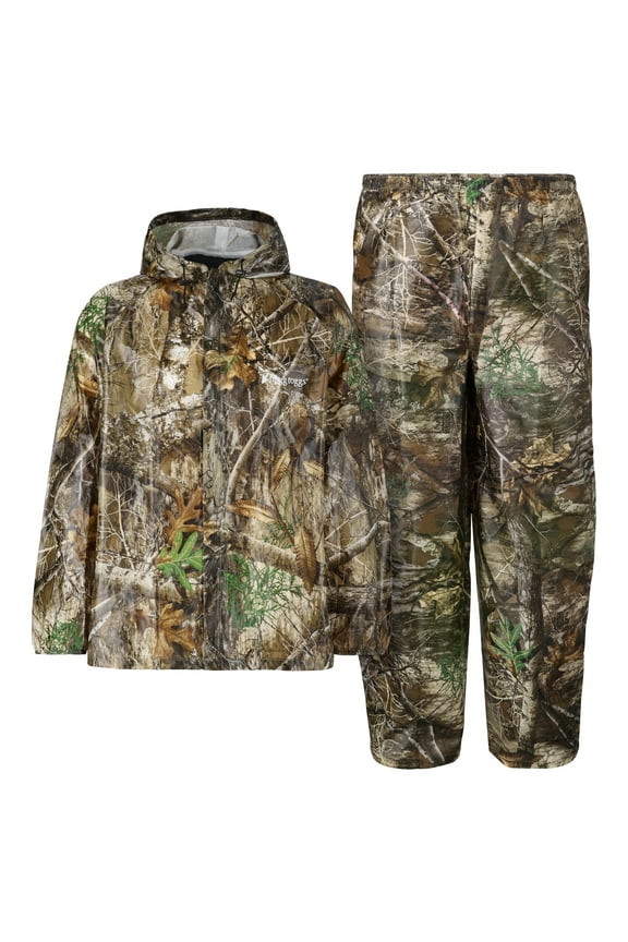 Ultra-Lite2 Rain Suit for Men, Lightweight Waterproof Pants and Jacket, Realtree Edge, Small
