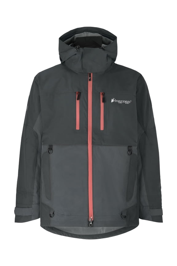 Pilot II Guide Rain Jacket, Waterproof Raincoat for Men with DriPore Gen 2, Black/Charcoal Gray, 2X