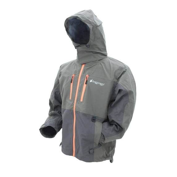 Frogg Toggs Pilot II Guide Waterproof Rain Jacket, Compatible w/ Frogg Toggs Co-Pilot Puff Jacket & Vest Liners, Stone/Taupe, Size Medium