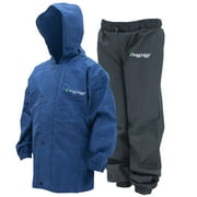 Frogg Toggs Polly Woggs Youth Rain Suit | Blueberry Jacket / Black Pants | Size SM