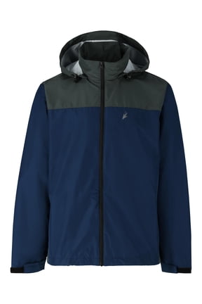 River Toadz Rain Jacket with Set-In Sleeves, Waterproof Rain Gear for Men, Blue/Slate, Size XL/2X