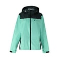 thumbnail image 1 of Frogg Toggs River Toadz Rain Jacket with Set-In Sleeves, Waterproof Rain Gear for Women, Seafoam/Gray, Size S/M, 1 of 8