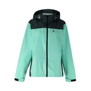 Frogg Toggs River Toadz Rain Jacket with Set-In Sleeves, Waterproof Rain Gear for Women, Seafoam/Gray, Size S/M