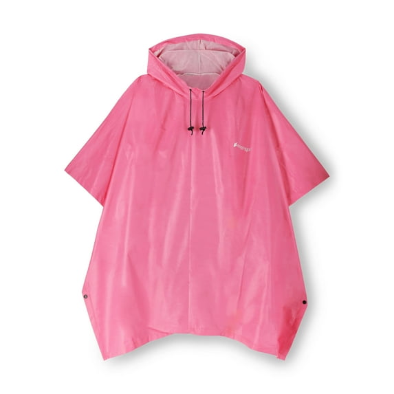 Frogg Toggs Ultra-Lite2 Rain Poncho for Adults, Packable Emergency Poncho, Pink, One-Size