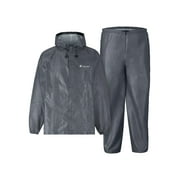 Frogg Toggs Ultra-Lite2 Rain Suit for Men, Lightweight Waterproof Pants and Jacket, Carbon Black, Extra Large