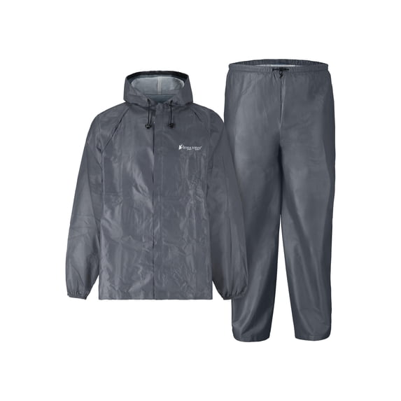 Frogg Toggs Ultra-Lite2 Rain Suit for Men, Lightweight Waterproof Pants and Jacket, Carbon Black, Extra Large
