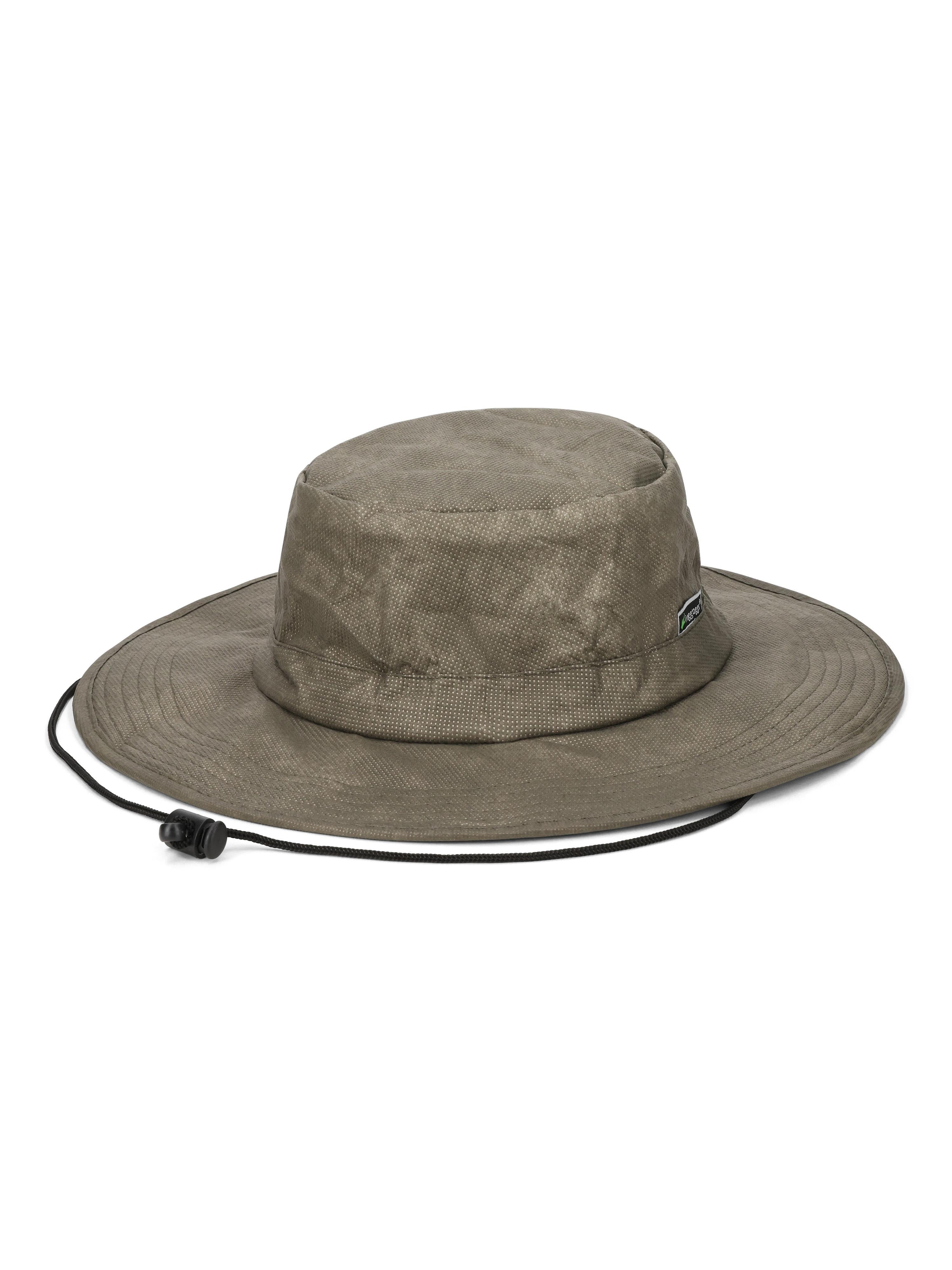 Stone Brown Waterproof Polyester Boonie Hat with Adjustable Cord