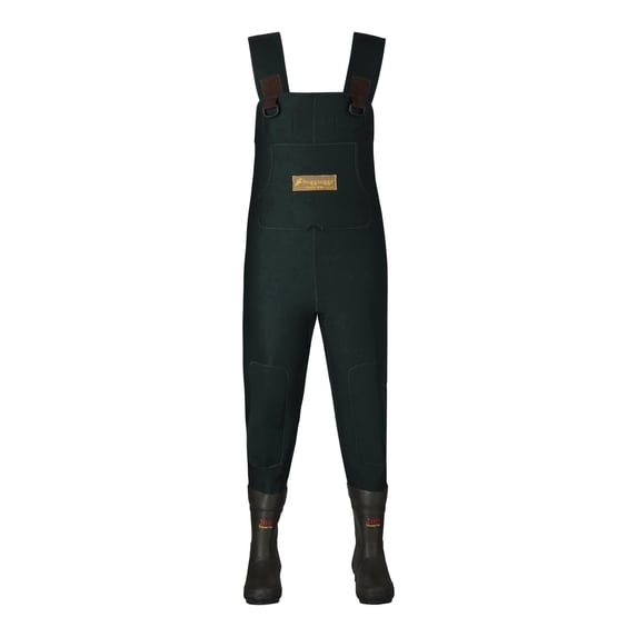Frogg Toggs Women's Amphib Neoprene BTFT Chest Waders with 200g Insulated Rubber Boots, Forest Green, Size 10