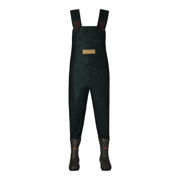 Frogg Toggs Women's Amphib Neoprene BTFT Chest Waders with 200g Insulated Rubber Boots, Forest Green, Size 10