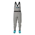 thumbnail image 1 of Frogg Toggs Women's Canyon Stockingfoot Chest Waders with 4-Ply Nylon Upper & Neoprene Booties, Gray, Small, 1 of 6