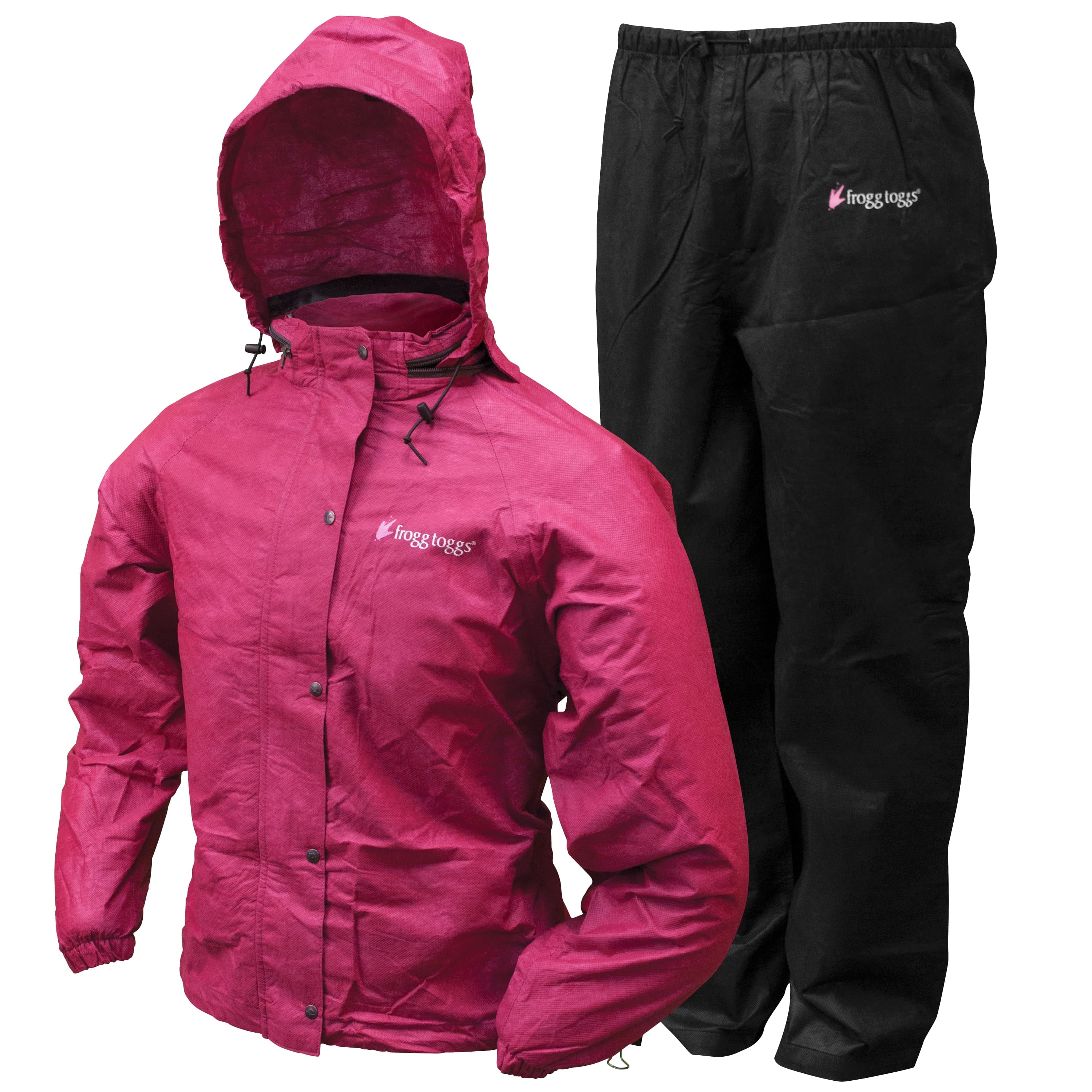 Free Shipping Frogg Toggs Women s Classic All Purpose Suit Cherry Jacket Black Pant Size SM Walmart
