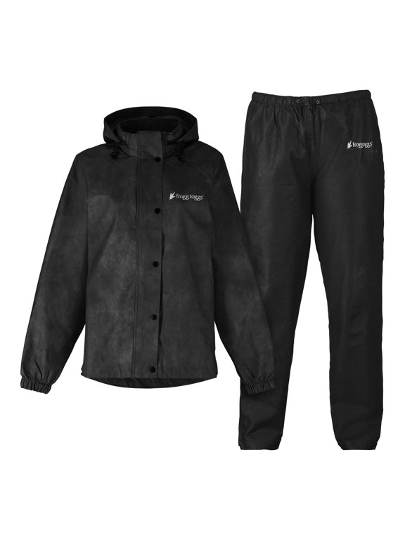 Women’s 2-Piece Classic All-Purpose Rain Suit with Rain Jacket and Waterproof Pants, Extra Large