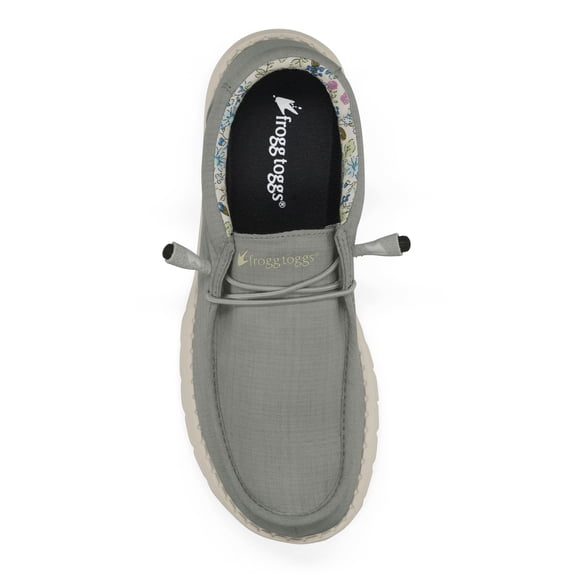 Frogg Toggs Java 2.0 Lace-Up Women's Shoes, Lightweight Sneakers for Everyday Comfort, Light Gray, Size 6