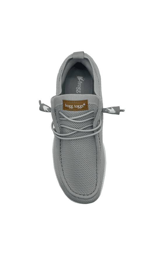 Java 3.0 Lace-Up Sneakers for Women, Breathable Mesh Shoes with Memory Foam Insole, Light Gray, Size 5