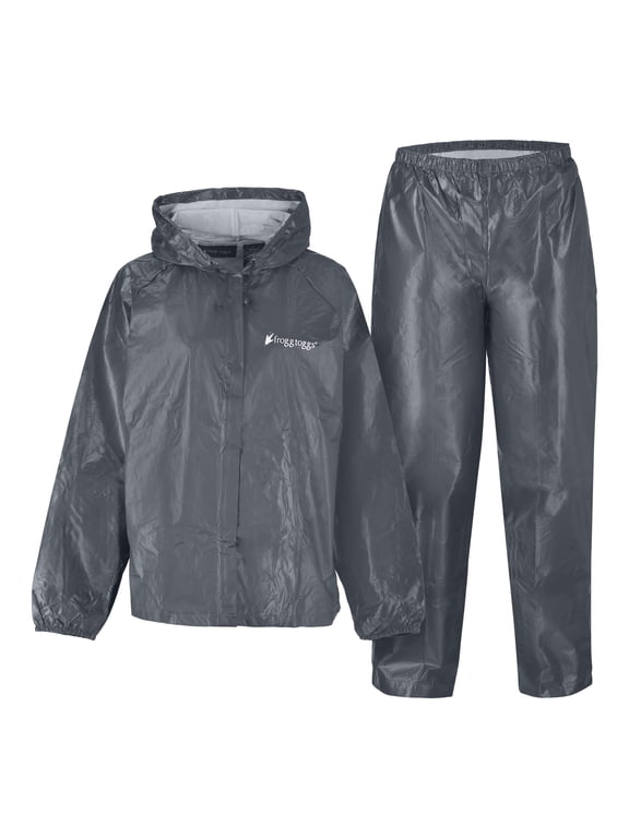 Ultra-Lite2 Rain Suit for Women, Lightweight Waterproof Pants and Jacket, Carbon Black, Large/XLarge