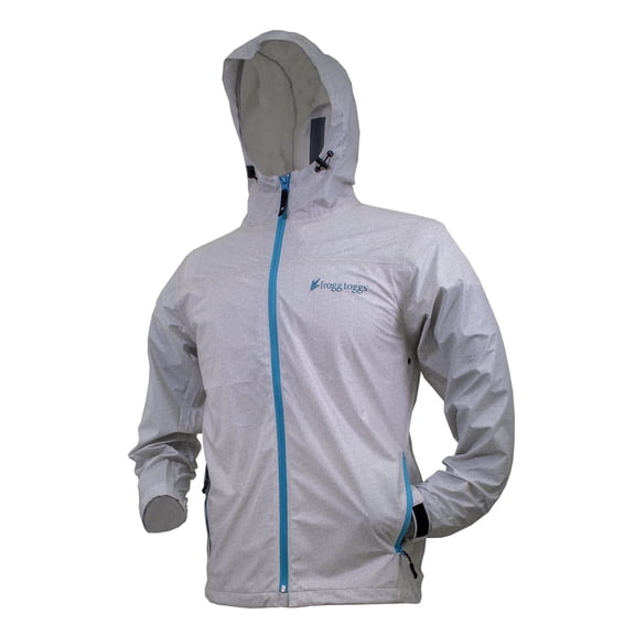 Frogg Toggs Xtreme Lite Hoodies for Women, Waterproof Jacket with Adjustable Hood, Contour White, Medium