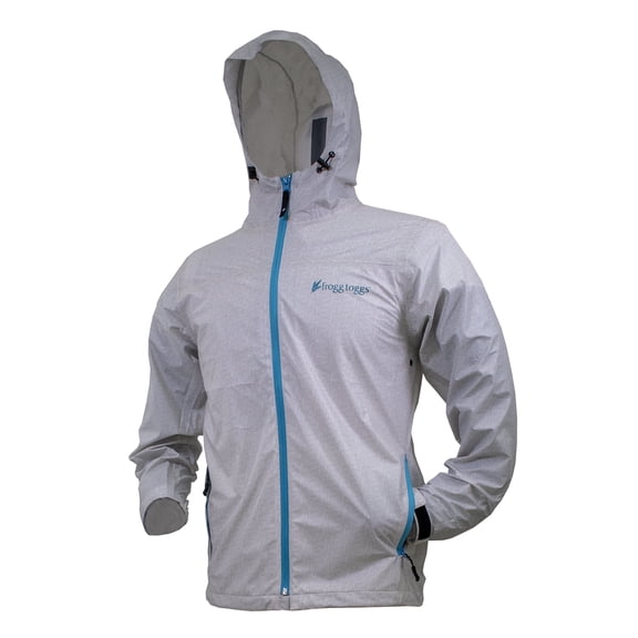 Frogg Toggs Xtreme Lite Hoodies for Women, Waterproof Jacket with Adjustable Hood, Contour White, Extra Large