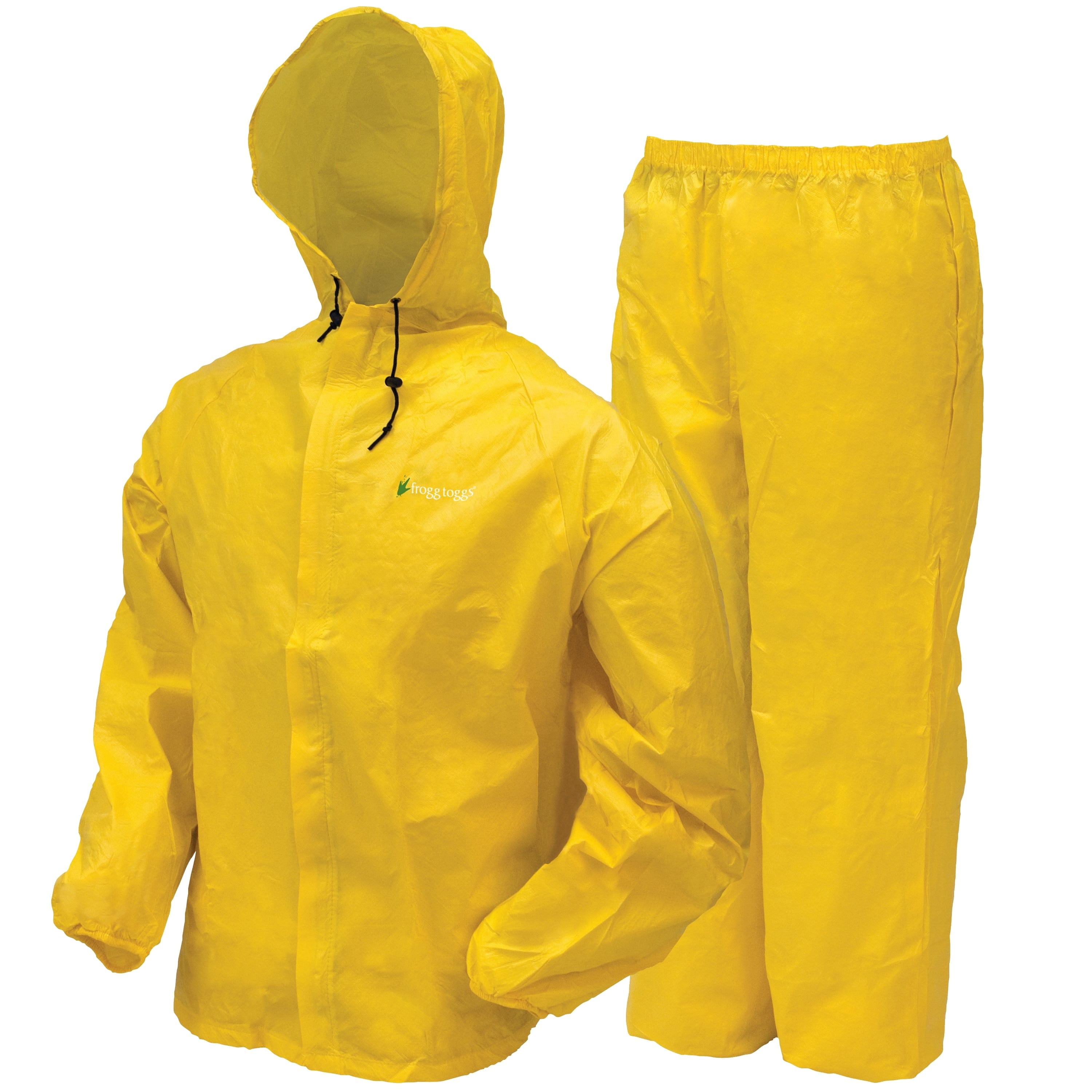 Frogg Toggs Men s Ultra Lite2 Rain Suit Bright Yellow Size MD Walmart