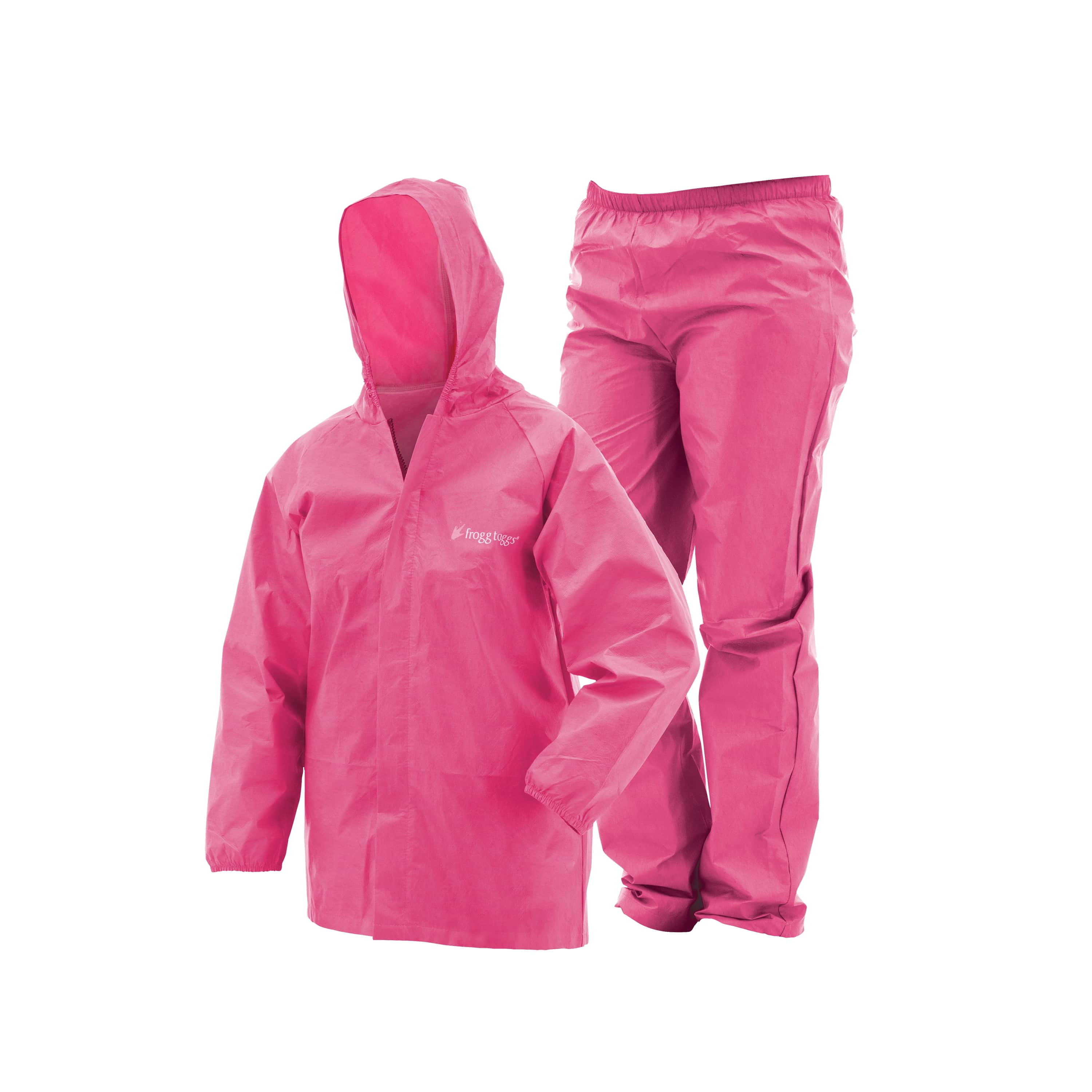 Frogg Toggs Youth UltraLite2 Suit Pink Size LG