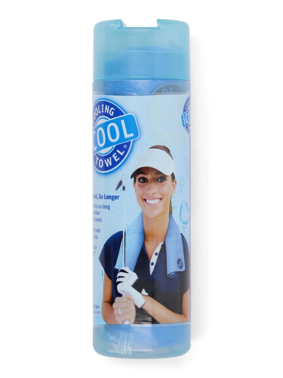 iCOOL PVA Cooling Towel, Reusable and Washable Towel, 26” x 17”, Sky Blue