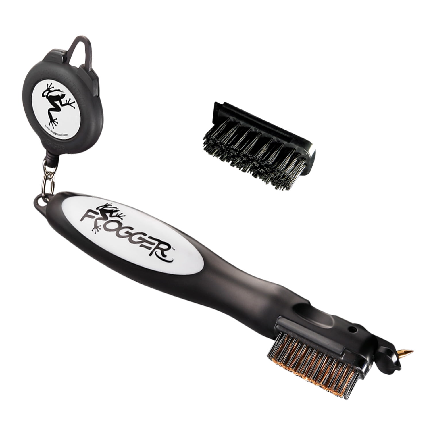Frogger Golf BrushPro Retractable Dual-Bristle Club Brush/Groove ...