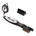 thumbnail image 1 of Frogger Golf BrushPro Retractable Dual-Bristle Club Brush/Groove Cleaner (Grey), 1 of 3