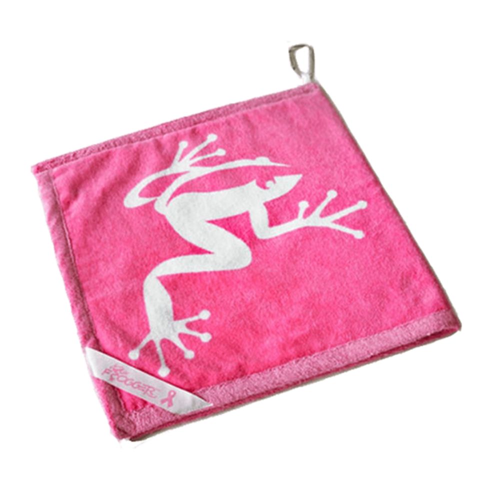 Frogger Golf Wet and Dry Amphibian Golf Towel (Pink)