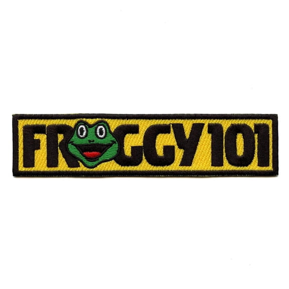 Froggy 101 Paper Company Logo Embroidered Iron On Patch