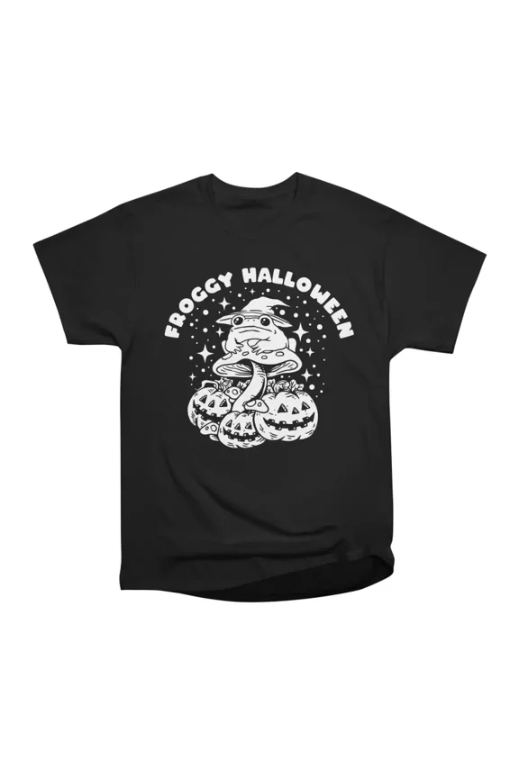 Froggy Halloween Witch Frog T-Shirt Tee Gift For Him Merch For Her Apparel For Friend
