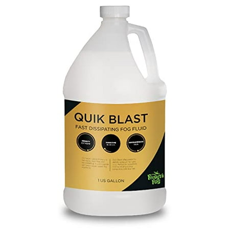 Froggy's Fog® - QuikBlast® CO2 Effect Fog Juice – Fast-Dissipating High-Density Fog Machine Fluid, 1 Gallon – Best for Vertical Geysers & Upshot Jets
